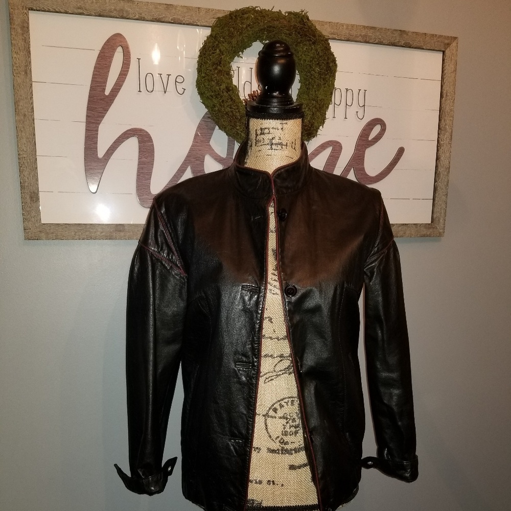 Faux !! SOLD !! Leather jacket